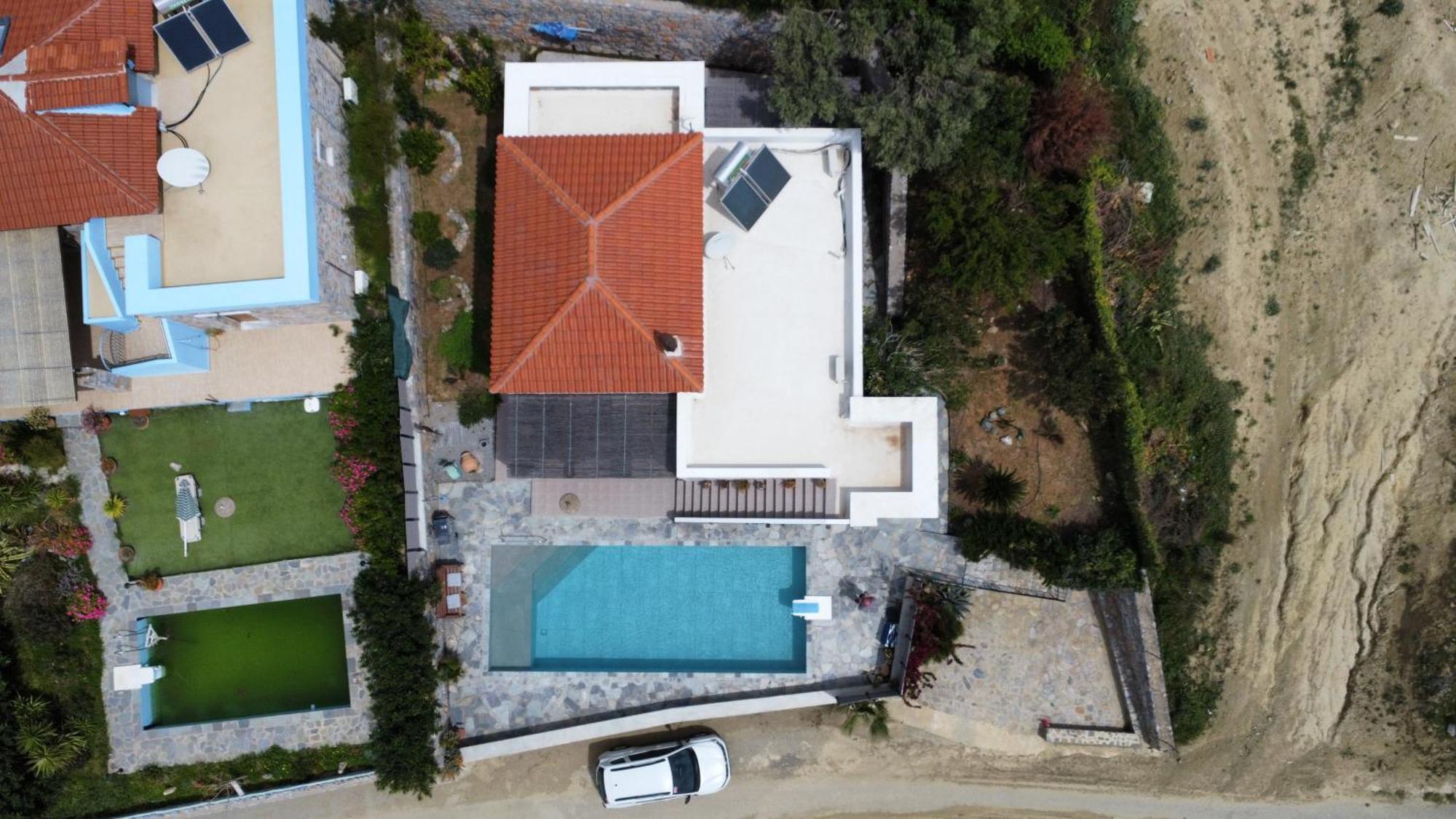 Villa Mavri Ruhige Private Pool Villa, Meerblick Agia Paraskevi  Zimmer foto